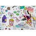 thumbnail image 4 of The Coloring Table – Food Fun Design – XL Rectangle Tablecloth - Fabric Coloring Tablecloth - Colorable Designs – Washable and Reusable – Coloring Activity for Children and Adults, 4 of 6