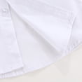 thumbnail image 4 of XIMIN Boys Button Down Dress Shirt with Single Chest Pocket Solid Color School Uniform Long Sleeved Classic Collared Oxford Shirts Toddler Formal Cozy Blouse, 4 of 7