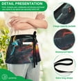 thumbnail image 4 of Yayeee Waist Apron with Pockets for Cooking Waterproof Half Server Aprons, Black Astronaut, 4 of 7