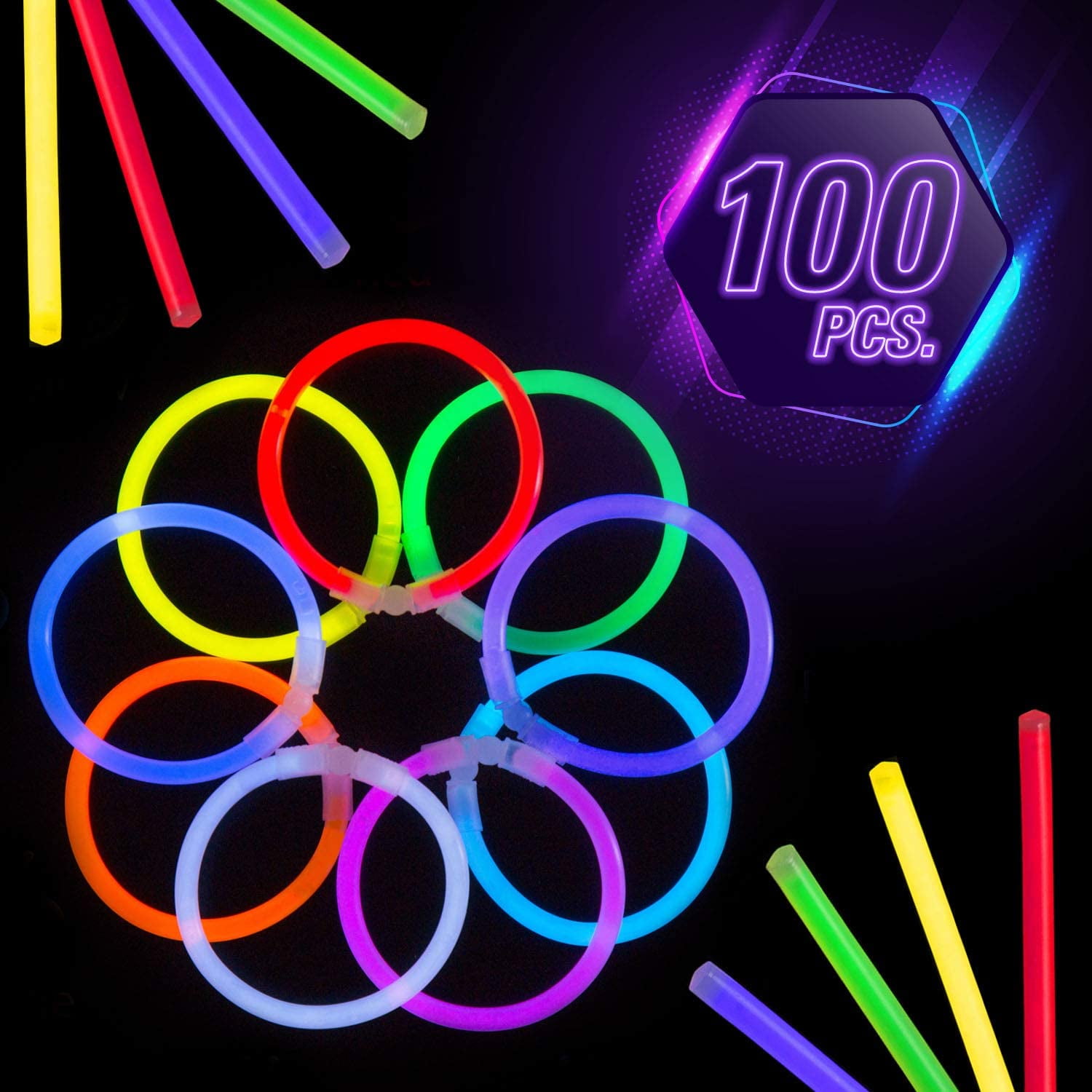 one inch glow sticks