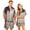 Black, variant on Couples Matching Halloween Pajamas Set Short Sleeve Button Down Shirt and Shorts Spooky Festivity Sleepwear Outfits