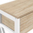 thumbnail image 5 of Yaheetech 2-Tier X-Design Console Table , Light Oak, 5 of 7