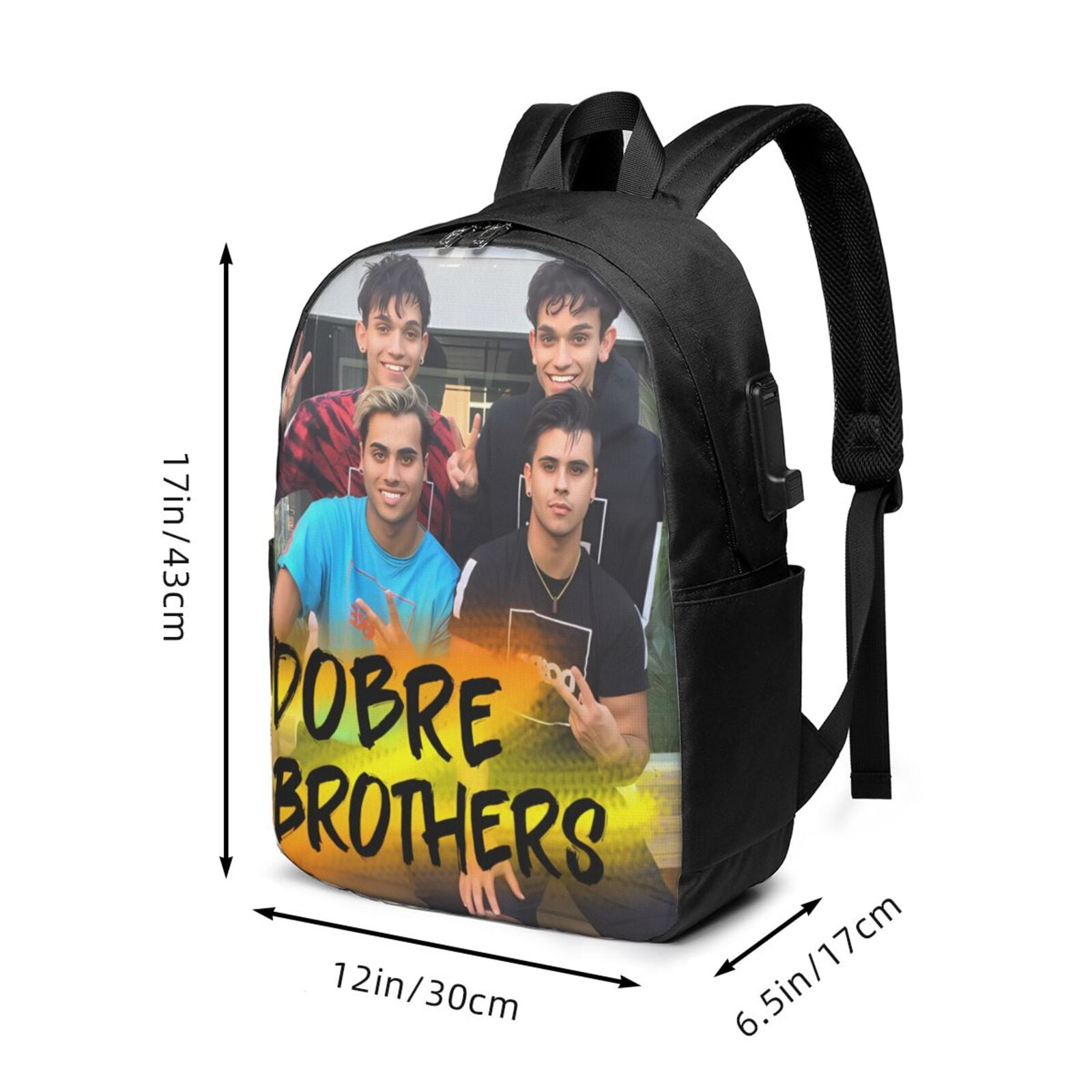 Dobre Brothers Backpack For Men Women Teen Water Resistant Casual Daypack Fits Laptop With Usb Charging Port 17 In Bookbag For Travel School Hiking Gift Walmart