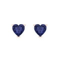 thumbnail image 3 of Clara Pucci 1.5Ct Tanzanite Heart Cut VVS1 Screw Back Stud 18k Solid hypoallergenic Gold Designer Earrings For December, 3 of 7