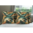 thumbnail image 5 of Ambesonne Mid Century Modern Throw Pillow Cover Pack of 4, Lake Mountains, 4 Pcs-36" x 16", Ginger Dark Teal, 5 of 5