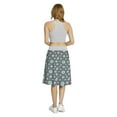 thumbnail image 5 of Women's Aqua and Grey Succulent Plants Art A-line Printed Skirt Casual Wear, S, Grey Aqua and Pale Blue, by Ambesonne, 5 of 6