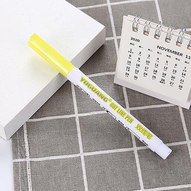 ZZwxWA Holiday Deals Crystal Double Highlighter 7 Colour Fluorescent Candy Colour Marker5ml