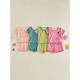 thumbnail image 3 of Cenuakty Baby3M 6M 12M 18M 24M 2T 3T Girl 2Pcs Summer Outfits Short Sleeve Fruit Embroidery Tops and Shorts Set Toddler Spring Clothes, 3 of 9