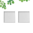 thumbnail image 2 of 2PCS Wooden Multifunctional Storage Box White Square Desktop Storage Container for Home Living Room Bedroom, 2 of 8