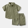 thumbnail image 2 of Rotm Toddler Kids Girls Boys Soft Comfy 2pcs Set Short Sleeve Shirts and Pants Sets 5-6 Years,AG, 2 of 7