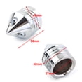 thumbnail image 5 of ZS Chrome Motorcycle Front Axle Cap Nut Cover Aluminum For Harley Electra Glide Sportster FLHX 2008-2016, 5 of 8