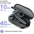 thumbnail image 4 of Auriculares Bluetooth, JOYHOOSH auricular Bluetooth con micrófono, auriculares Bluetooth Trucker 50 horas con estuche de carga, auriculares intrauditivos inalámbricos para negocios, oficina y conducción JM, 4 of 5