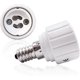 thumbnail image 1 of Convertidor de casquillo de lámpara E14 a GU10, adaptador de portalámparas, enchufe resistente al calor, potencia máxima de 500 W, hasta 220 grados (paquete de 5), 1 of 5