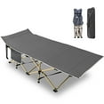 thumbnail image 1 of MOPHOTO Folding Camping Cot for Adults, Portable Folding Bed with Carry Bags for Outdoor Travel Camp Beach Vacation, 1 of 6