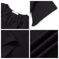 thumbnail image 5 of UVN Womens Summer Blouses Bohemian 3/4 Bell Sleeve Shirts for Women V Neck Flowy Casual Pleated Tops, 5 of 8
