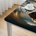 thumbnail image 5 of Acheng Bald Eagle Mountain Landscape Square Tablecloth with Elastic Edge 100% Polyester Fiber 40*40, 5 of 8