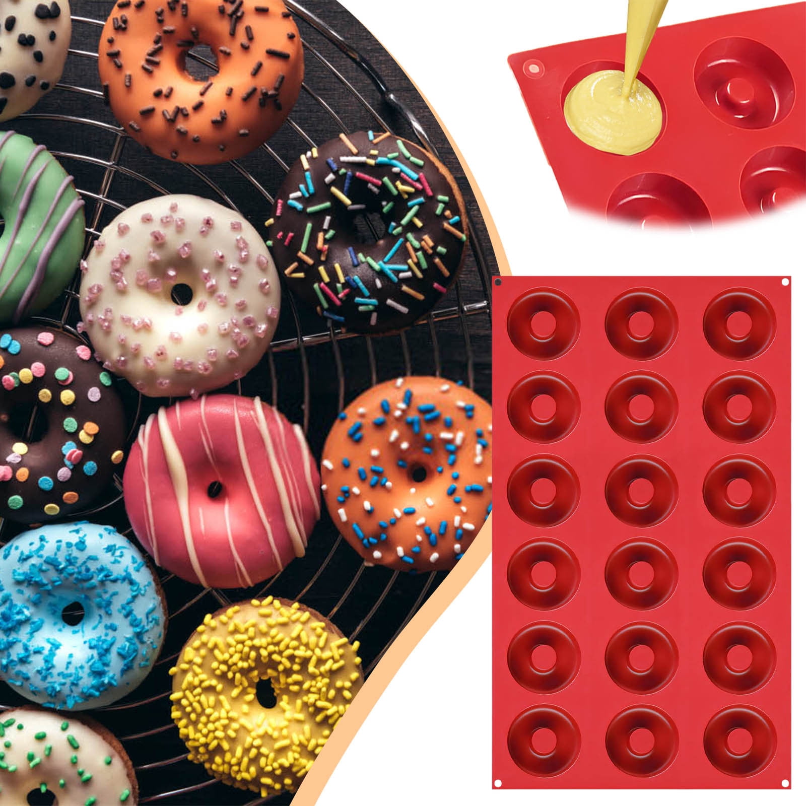 Binwennn Sponge Cake Pan Mini Funnel Cake Tube Pans for Baking