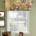 thumbnail image 4 of 2 Pack Valances for Windows, Vintage Spring Floral Window Valances for Living Room/Bedroom/Bathroom, Retro Birds Flowers Light Filtering Kitchen Curtain Valance Window Treatment 60"W x18" L, 4 of 9