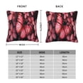 thumbnail image 2 of Fuzoiu pink butterfly Print Square Pillow Cover,Hidden Zipper Design,Luxury Square Pillow Case, Throw Pillow,Couch Cushion-20"x20", 2 of 7