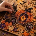 thumbnail image 6 of Halloween Pearl Art Kit, Cute Pumpkin Pearl Art DIY Kit, Halloween Ghost Beaded Art DIY Kit for Home Office Living Room Study Party Birthday Housewarming (B), 6 of 6