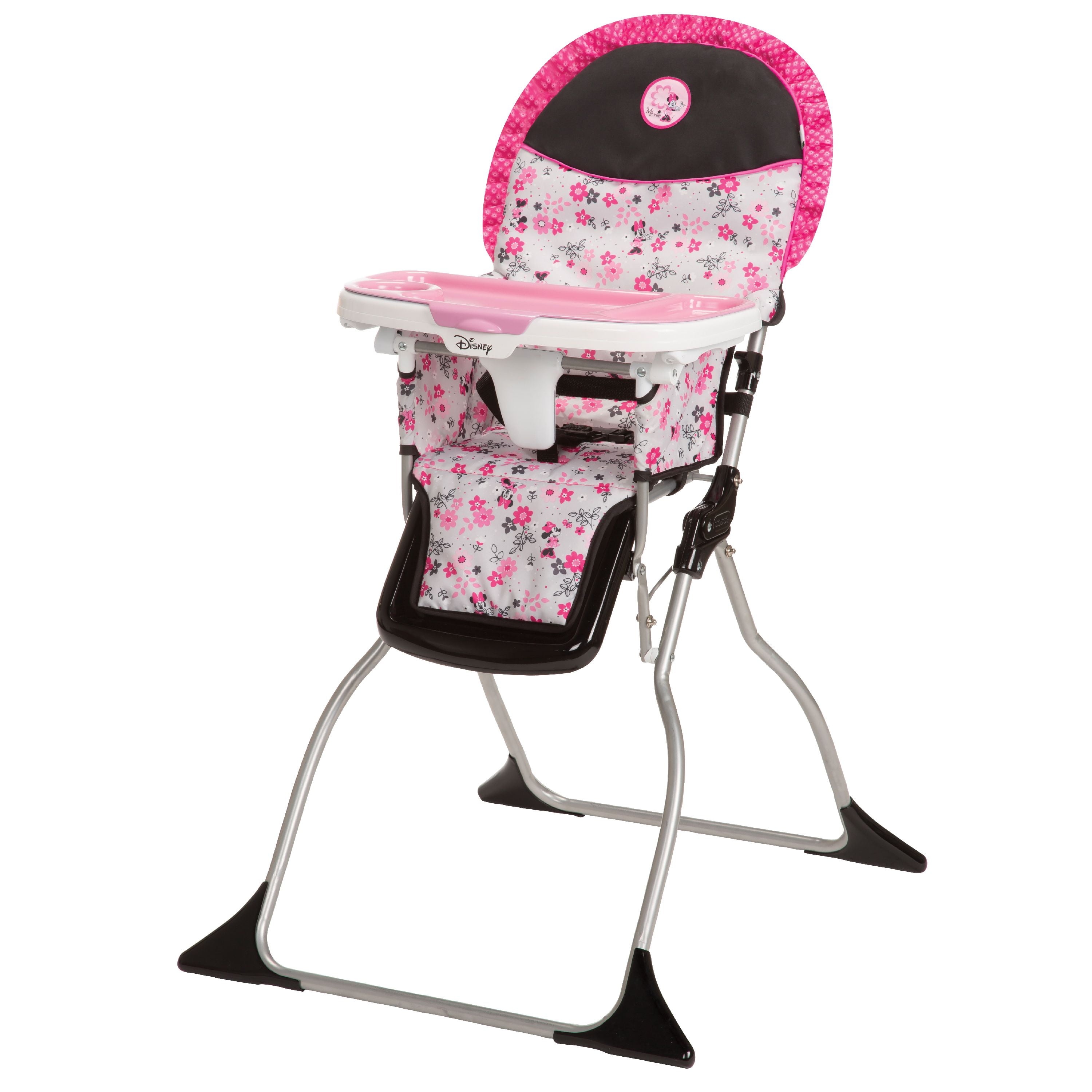 Disney Baby Minnie Mouse Simple Fold Plus High Chair With 3