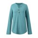 thumbnail image 3 of MHFRRA Camisa de Manga Larga con Cuello En V y Botones para Mujer, Blusa Informal para Otoño e Invierno, Cómoda, de Tela Suave, Elegante, para Uso Diario. Azul Cielo, 3 of 7
