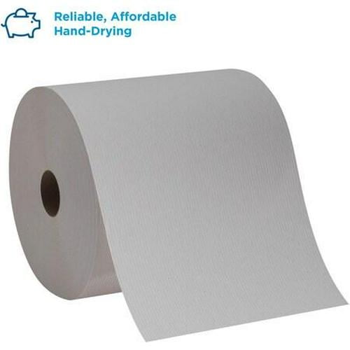 Georgia-Pacific Pacific Blue Basic Hardwound Paper Towels, Continuous Roll, 7 7/8 in W, 800 ft, White, 6 Pack