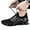 Black, variant on Woobling Womens Athletic Shoes Sport Sneakers Lace Up Running Shoe Comfort Sneaker Mens Lightweight Fitness Workout Trainers Black 42 (male)