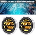 thumbnail image 4 of 2Pcs 12V 150W Car Mini Super Power  Dome Audio Stereo Speaker Tweeter Loudspeaker Horn - Professional Audio Capacitance, Compact Size, Easy Installation, Synthetic Metal PE, 4 of 8