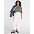 thumbnail image 2 of Terra & Sky Women’s Plus Dropped Shoulder Top with Elbow Length Puff Sleeves, Sizes 0X-5X, 2 of 5