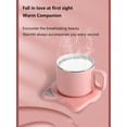 thumbnail image 3 of 55 Degrees Thermostatic Cup Mat, Intelligent Automatic Heating Mat For Keeping Milk, Coffee Warm, Suitable For Porcelain Cup, 3 of 5