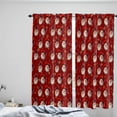 thumbnail image 4 of Red Christmas Kitchen Curtain 2 Panels Curtains 72 Inch Length, Western Cowboy Santa Xmas Snowflake Curtains Rod Pocket Curtains Window Drapes Treatment Window Cafe Curtains, 4 of 5