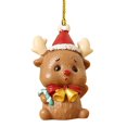 thumbnail image 1 of Christmas Tree Pendant Cute Animal Elephant Design Vibrant Colors Long-lasting Acrylic Hanging Decoration, 1 of 10
