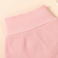 thumbnail image 5 of Toddler Girls Clothes Efsteb Toddler Girl Summer Outfits Casual Solid Color Fashion Comfy Round Neck Sleeveless T Shirts Shorts Set Outfits (Pink,12-18 Months), 5 of 8