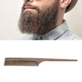 thumbnail image 4 of Hair Comb, Hair Friendly Round Teeth Wood  Tail Comb Handmade Prevent Static Electricity  For Beard, 4 of 8