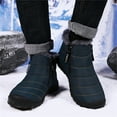 thumbnail image 5 of LASUDRAA Mens Barefoot Winter Boots Water-Resistant Slip-Resistant Hiking Snow Shoes Lightweight Warm Ankle-High Boots, Wide Toe Box,Trails & Everyday Wear, 5 of 8