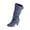 Grey, variant on Dakaela Women’s Slouchy Mid Calf Heeled Boots Side Zipper Buckles Decor Suede Fashion Knee High Boots Round Toe Fall Winter Dress Boot