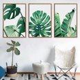 thumbnail image 2 of 3PCS Wall Painting Set Leaves Hanging Wall Pictures Home Wall Decorations, 2 of 9