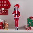 thumbnail image 1 of Conjunto De Ropa Para Muñecas Santa Elf Conjunto de disfraz de elfo navideño, pantalones, sombrero, regalo de Feliz Navidad (SD19), 1 of 7
