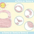 thumbnail image 5 of 6 Pack Muslin Baby Bibs Drool Teething Bibs Lap-shoulder Cloths Bibs 8-Layer Organic Cotton for Unisex Boys Girls Adjustable, 5 of 6