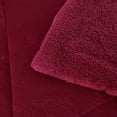 thumbnail image 5 of JML Sherpa Fleece Borrego Blanket 3 Pieces,Queen 75" x 83",Thick Warm Blanket,Burgundy,5.7lb, 5 of 5