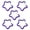 Purple, variant on YIFAEUX 5Pcs Five-pointed Star Shaped Carabiner Heavy Duty Aluminum Alloy Portable Lightweight Outdoor Camping Climbing Snap Hook Clip Hanging Buckle