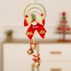 thumbnail image 5 of 2 piezas adornos colgantes de puerta de navidad adornos de campana adornos adornos colgantes de pared elementos de navidad diseño para decoración (campana de viento dorado), 5 of 7