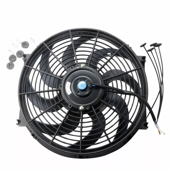 MOSTPLUS 14 inch Universal Slim Pull Push Racing Electric Radiator Engine Cooling Fan