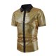 thumbnail image 1 of pstuiky camisetas de hombre, Suéter deportivo informal elástico de color liso para hombre, cuello redondo y manga corta camisas casuales para hombre l, 1 of 7