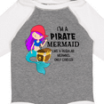 thumbnail image 4 of Inktastic I'm a Pirate Mermaid-like a regular mermaid, only cooler Boys or Girls Long Sleeve Baby Bodysuit, 4 of 5