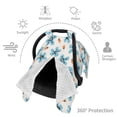 thumbnail image 4 of Balery Flower Leaves Printed Nursing Cover Breastfeeding Scarf - Baby Car Seat Covers, Infant Stroller Cover, Carseat Canopy for Girls and Boys, 4 of 9