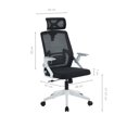 thumbnail image 3 of Silla de Oficina ERGONOMUS con Cabecero Ajustable Negra, 3 of 8