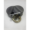 thumbnail image 2 of Handmade Antique Push Button Compass With Black Leather Case Gift Decor, 2 of 3