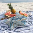 thumbnail image 5 of Outdoor Pillow Cover Blue Ocean Waves Set of 2 Waterproof Throw Pillowcases Golden Modern Abstract Art Decorative Patio Furniture Pillows for Couch Garden Indoor & Outdoor Use, 5 of 9